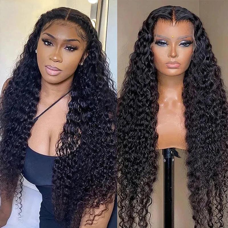 13x4 13x6 Transparent Lace Front Curly wave Human Hair Wig