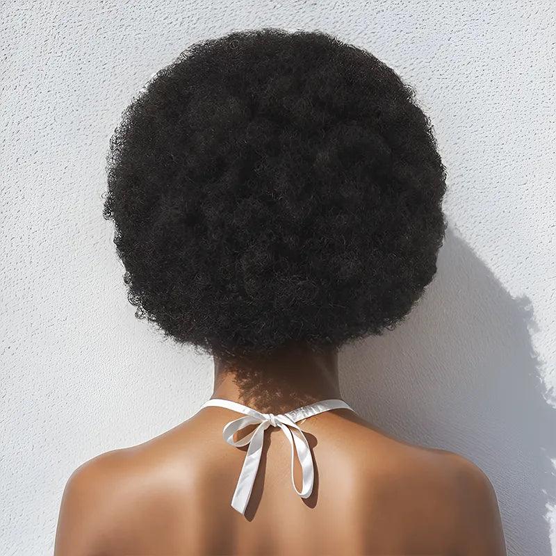 13x4 Afro Kinky Curly Super Rebondissement Bob Perruque Lace Frontale Humain Cheveux - SHINE HAIR