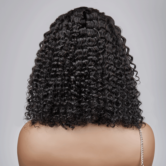 13x4 Glueless Perruque ReadyBraid Jerry Bouclé Bob Perruque Sans Colle Pré Tressée - SHINE HAIR