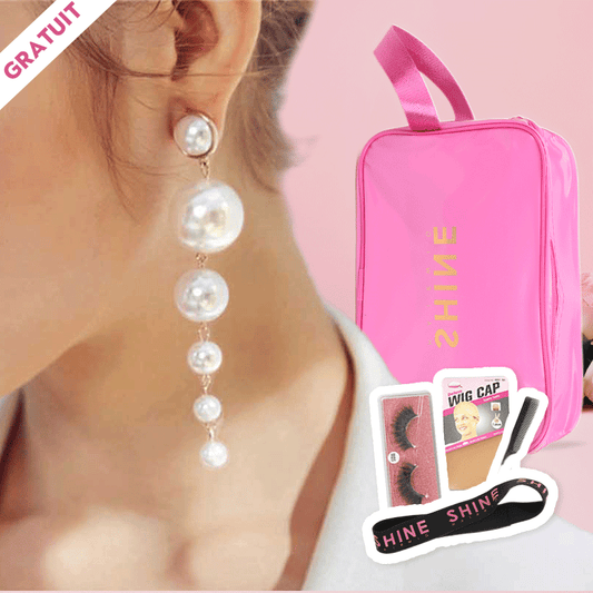 Free 𝐅𝐫𝐞𝐞 Cadeau Gratuit Boucles D'oreilles Longues Perles Blanches Exquises