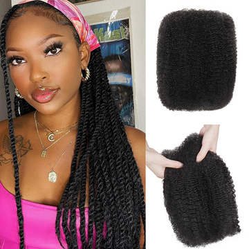 Afro Kinkys Cheveux Humains En Vrac Pour Les Extensions Dreadlock