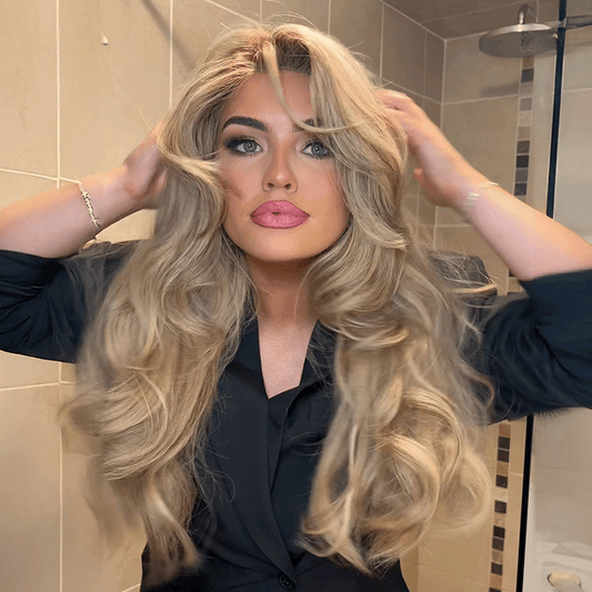 𝐋𝐚𝐬𝐭 𝟏 Glueless Couleur Ombre Blonde 13x4 Perruque Sans Colle Body Wave