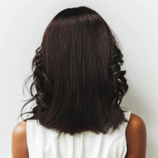 7x5 13x4 Glueless Noir Naturel Perruque Courte Superposée Sans Colle Handcraft Bob Ondulé - SHINE HAIR