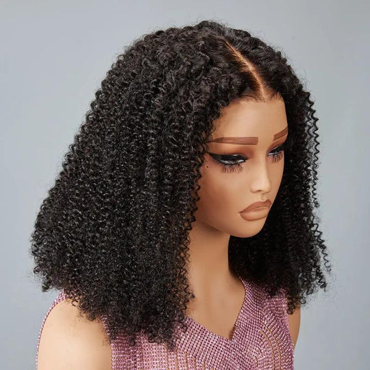 7x5 13x4 Glueless Rebondissant Bob Kinky Curly Perruque Sans Colle 3s Wear Go - SHINE HAIR