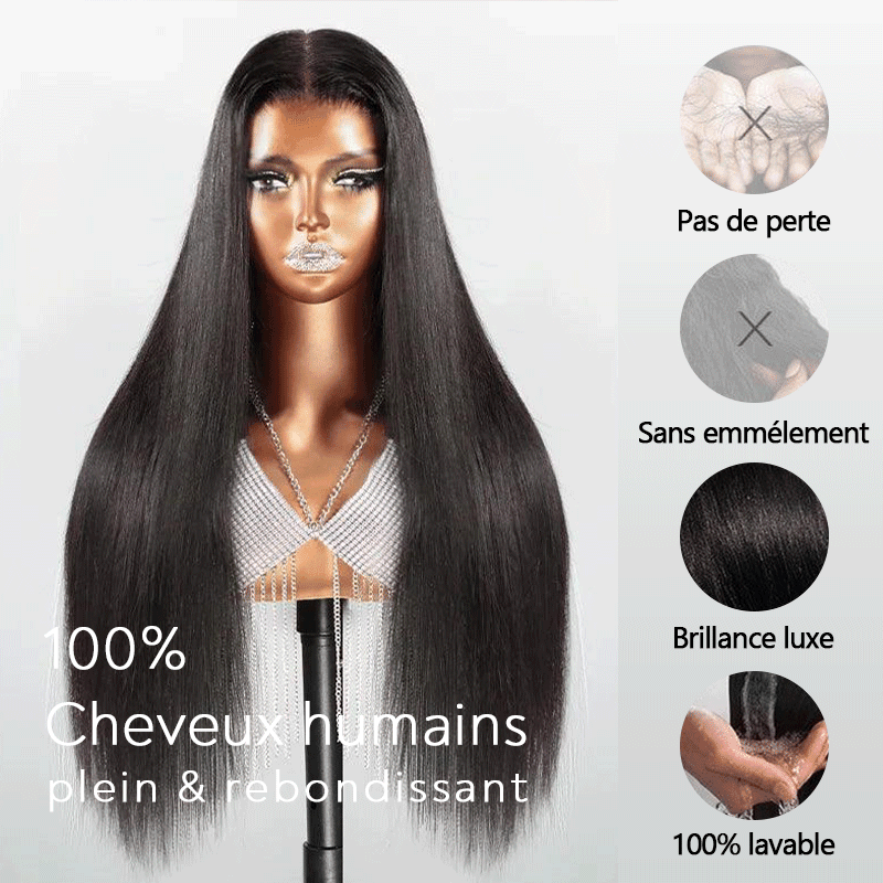 7X5 Glueless Wig Upgraded Bleached Knots Wear Go Human Hair Straight