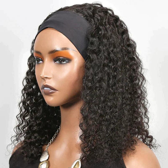 Bandeau Perruque Cheveux Humains Brésiliens Bouclé 200% Densité - SHINE HAIR