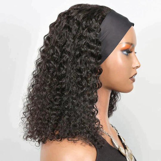 Bandeau Perruque Cheveux Humains Brésiliens Bouclé 200% Densité - SHINE HAIR