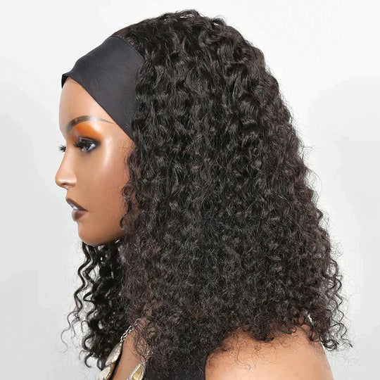 Bandeau Perruque Cheveux Humains Brésiliens Bouclé 200% Densité - SHINE HAIR