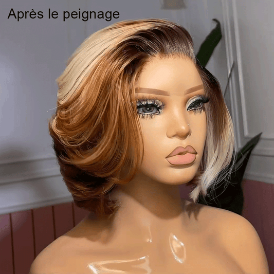 13x4 Glueless Couche La Mode 613 Blonde Highlight Perruque Sans Colle 250% Densité