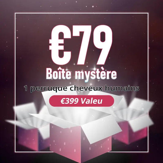 €79 Boîte Mystère 100% Perruques Cheveux Humains - SHINE HAIR