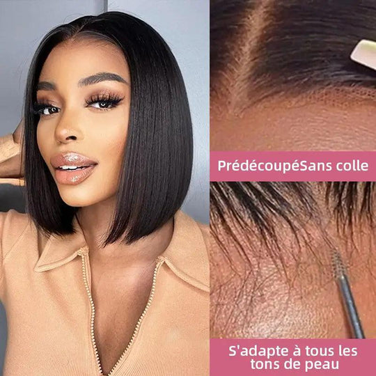 7x5 Glueless Perruques Sans Colle Mélange Promotionnel Brésiliennes Cheveux Humain - SHINE HAIR