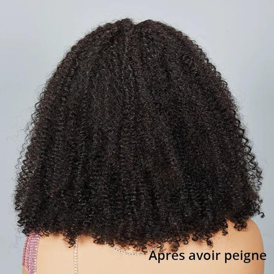 Populaire 7x5 13x4 Glueless Nœuds Pré-blanchis Kinky Curly Perruque Sans Colle 250%Densité - SHINE HAIR